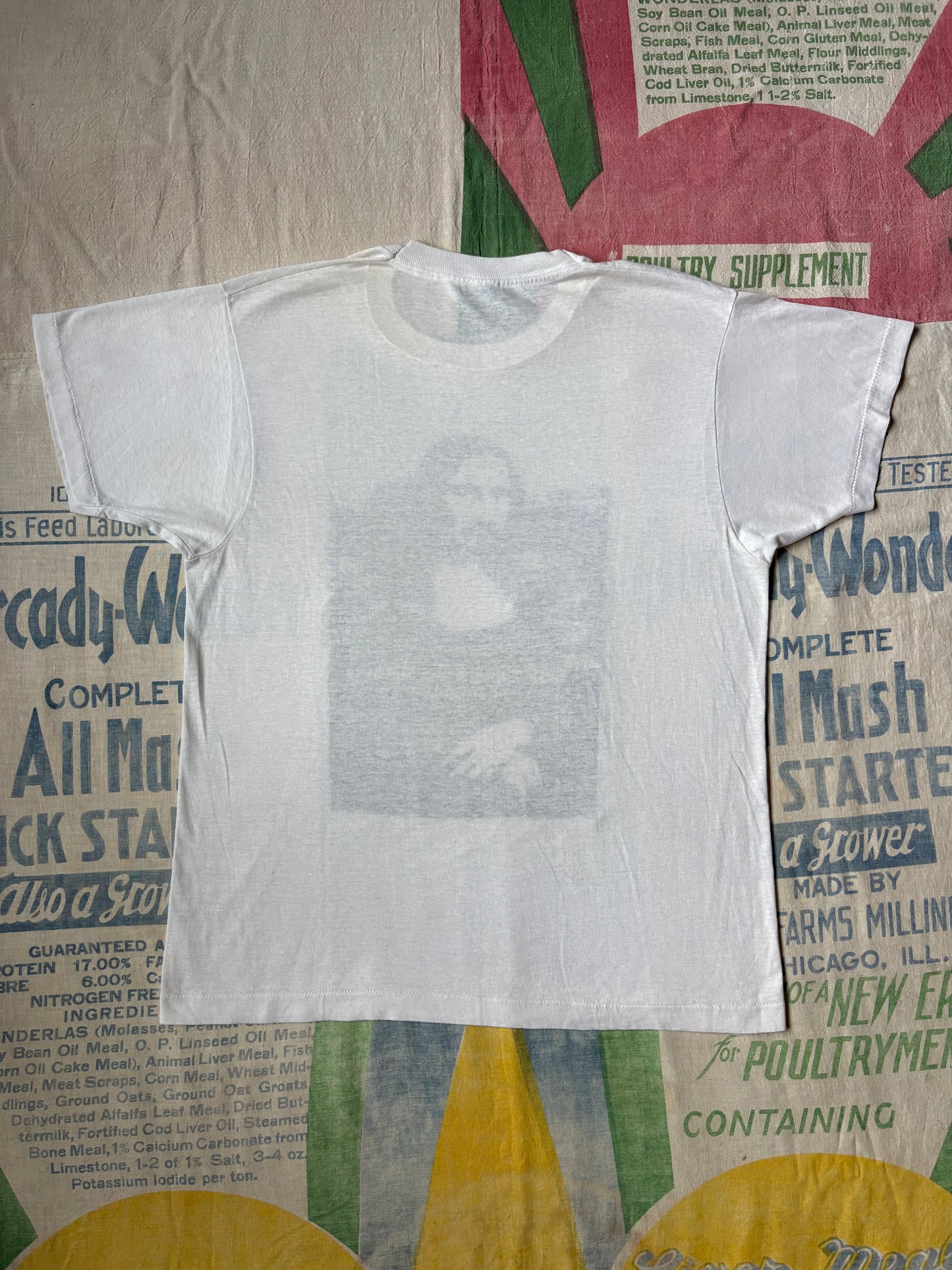 Vintage 80’s Frank Zappa Mothers of Invention T shirt size M/L Boston Tea Party Mona Lisa