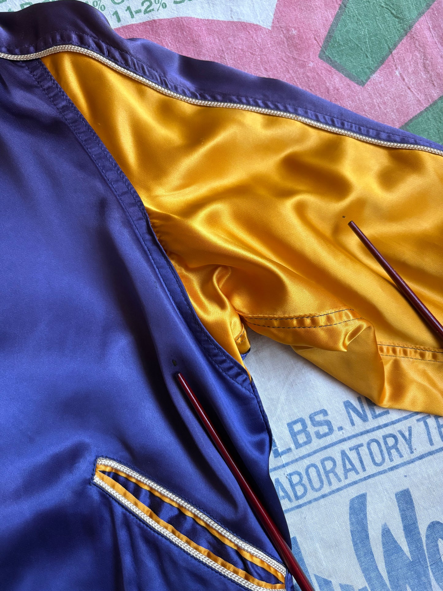 Vintage 40’s/50’s Butwin American Legion Satin Jacket size S/M