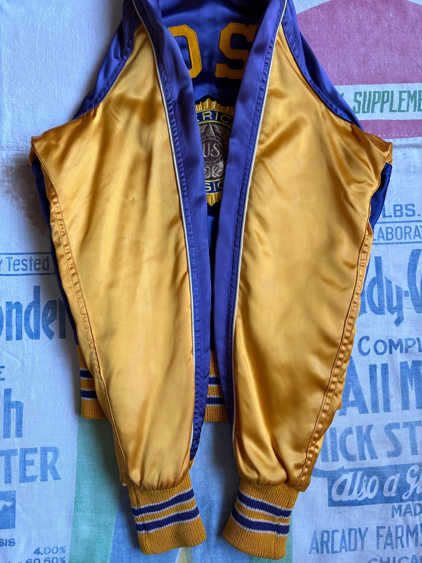 Vintage 40’s/50’s Butwin American Legion Satin Jacket size S/M