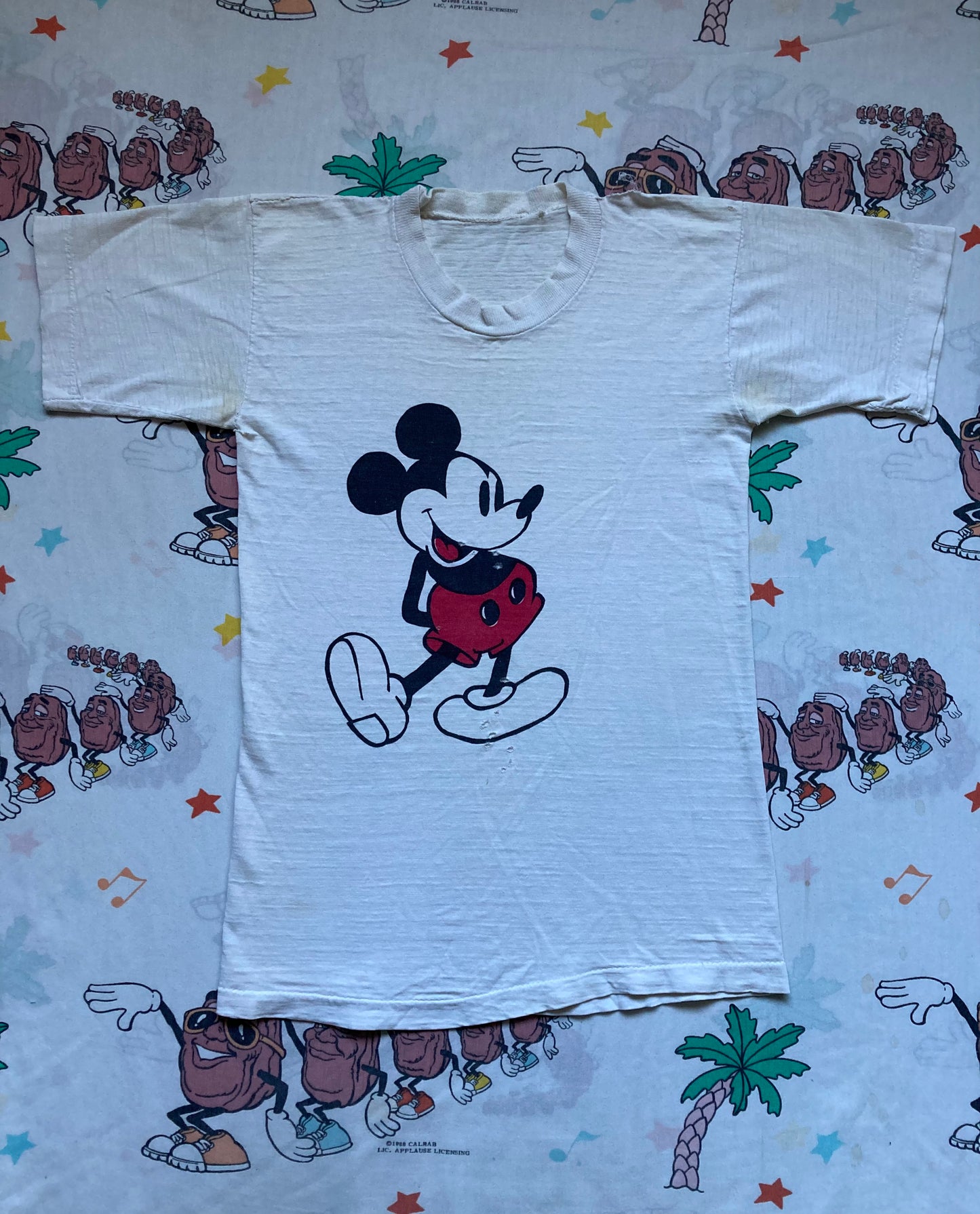 Vintage 60’s Mickey Mouse T shirt size S/XS Distressed