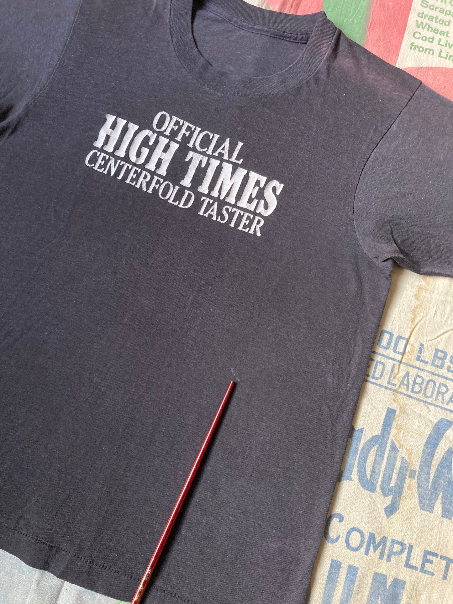 Vintage 80’s High Times Centerfold Taster T shirt size Small