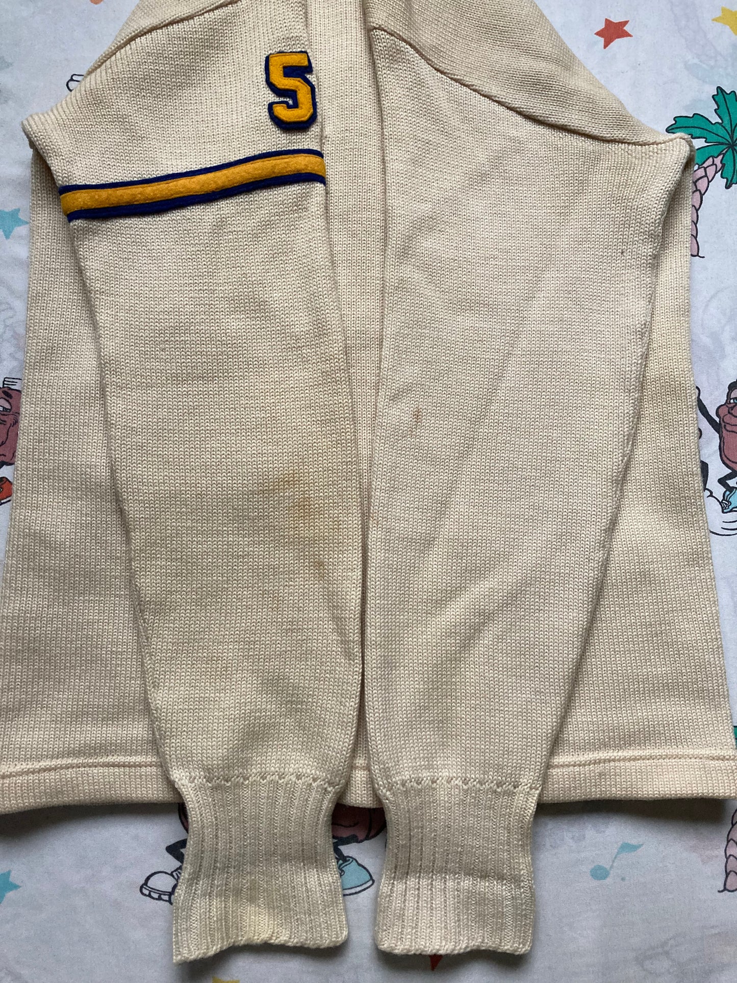 Vintage 1958 Wool Varsity Letterman Cardigan Sweater size Small Customized