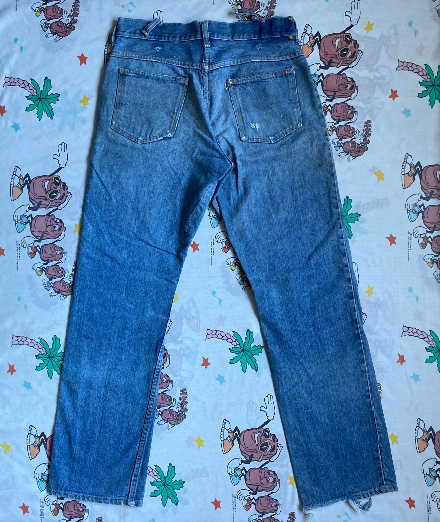 Vintage 50’s JC Penny Foremost Selvedge Jeans 31x31 Well Worn