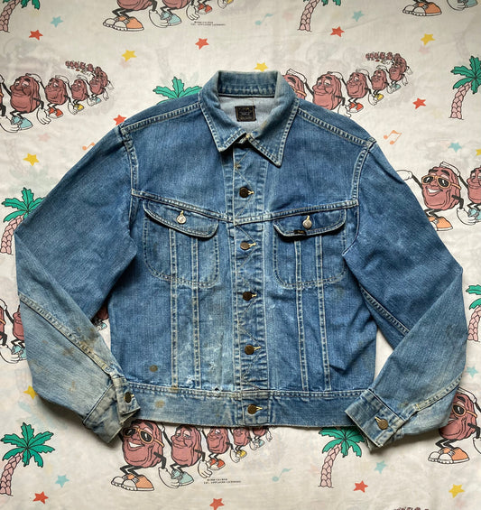 Vintage 60’s Lee 101J Denim Jacket size M/L Sanforized