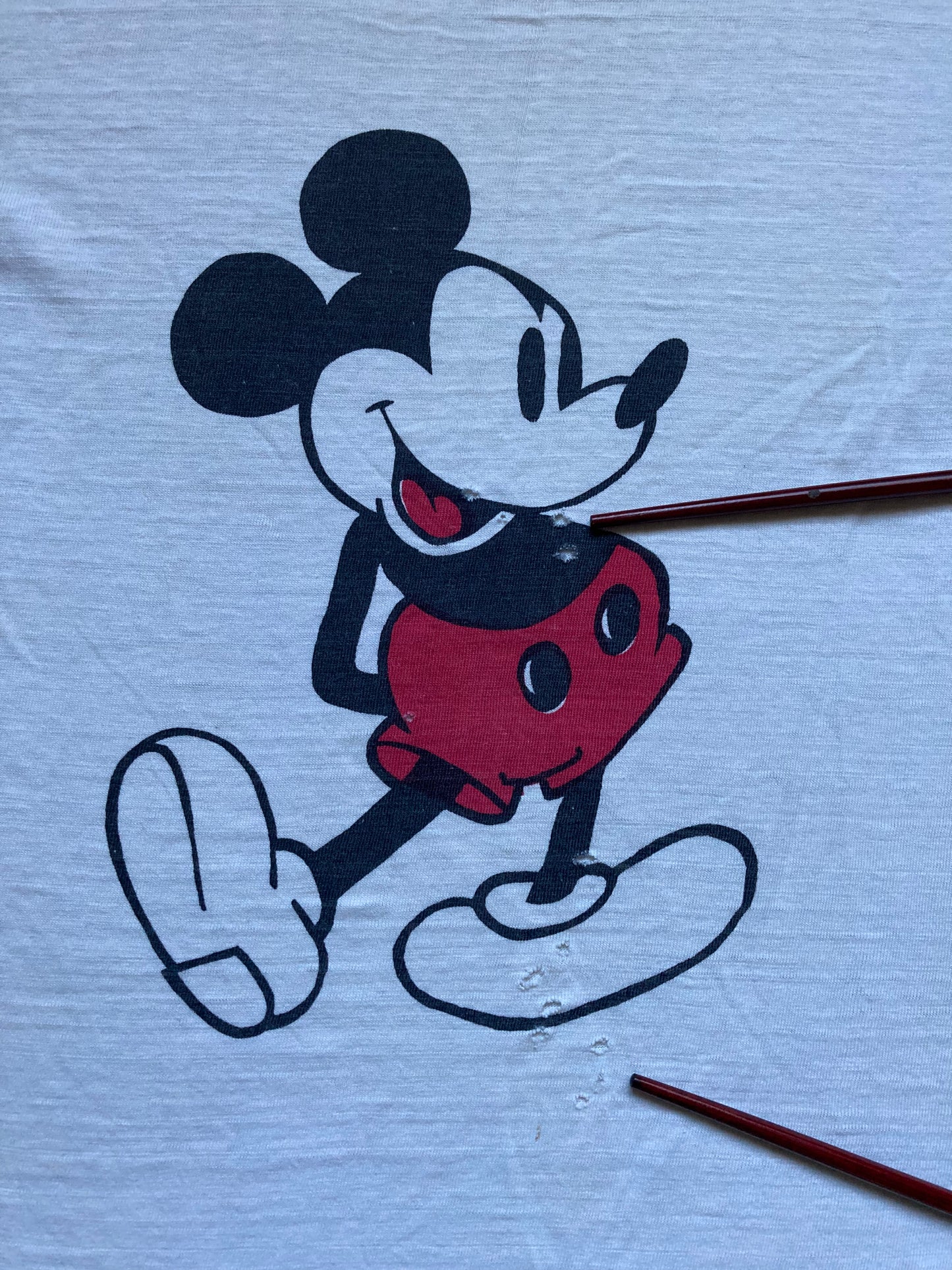 Vintage 60’s Mickey Mouse T shirt size S/XS Distressed