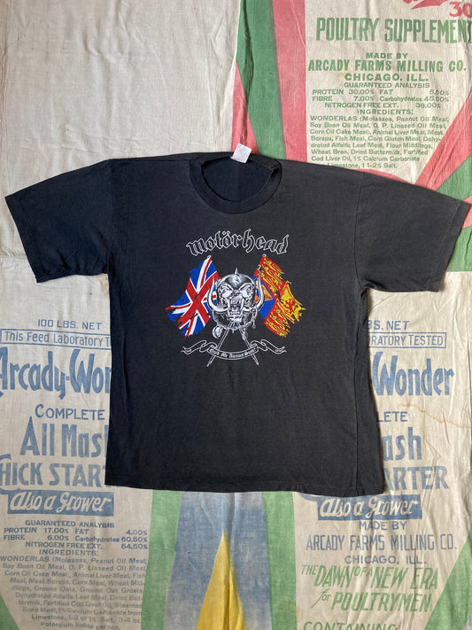 Vintage 1989 Motörhead British Tour T shirt size Large