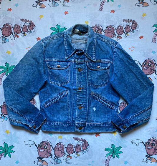 Vintage 70’s Wrangler Denim Jacket size Small USA Made