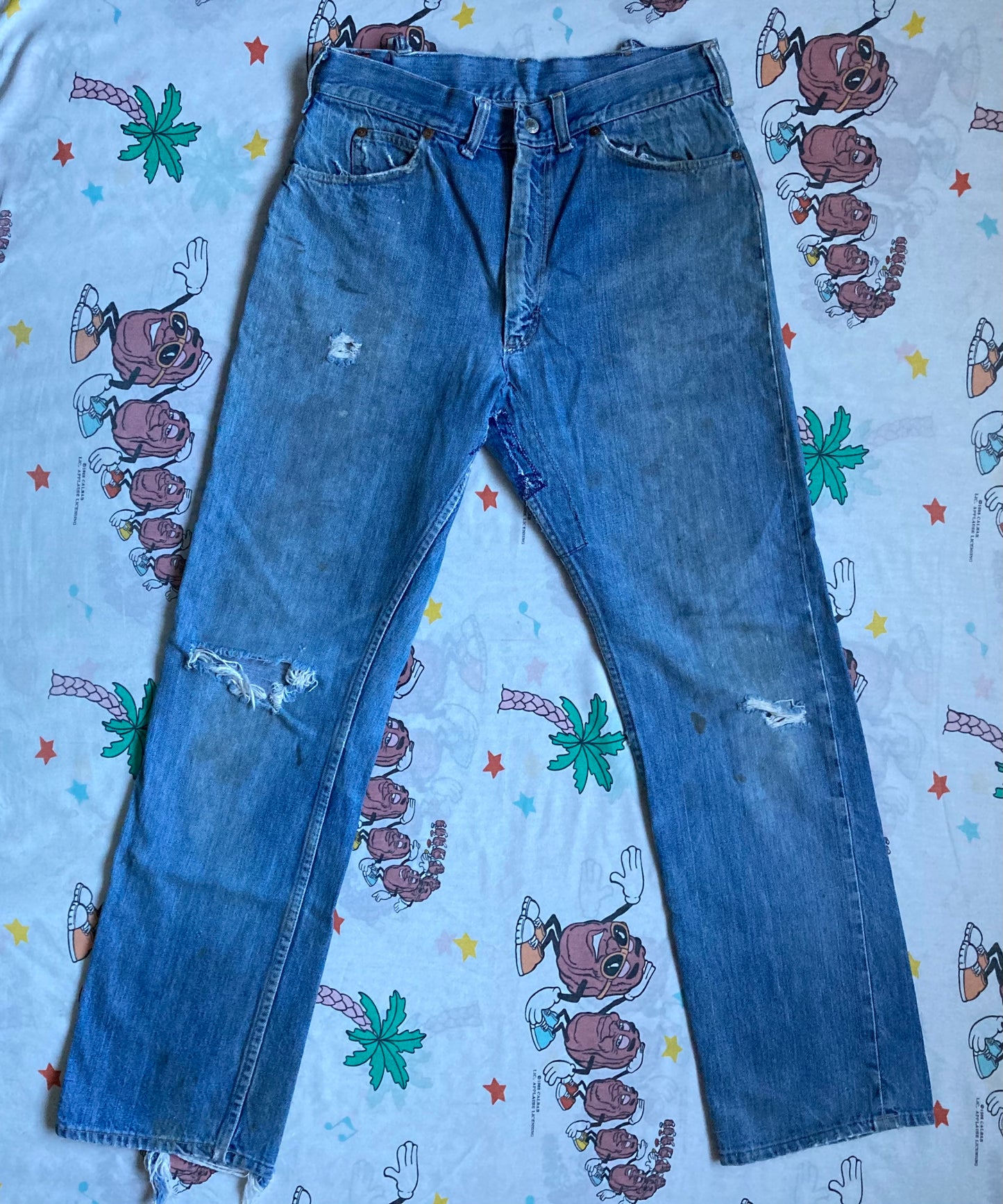 Vintage 50’s JC Penny Foremost Selvedge Jeans 31x31 Well Worn