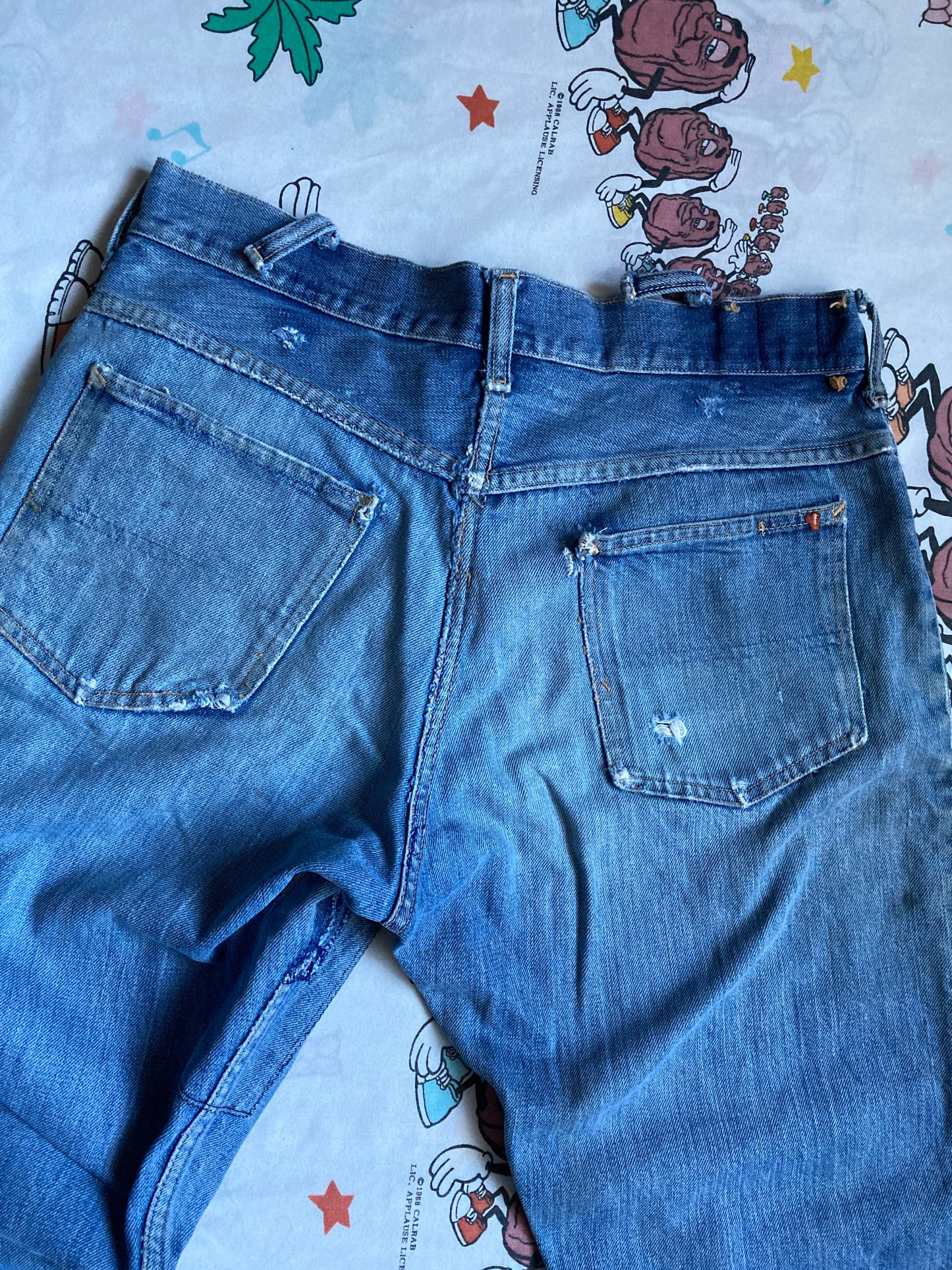 Vintage 50’s JC Penny Foremost Selvedge Jeans 31x31 Well Worn