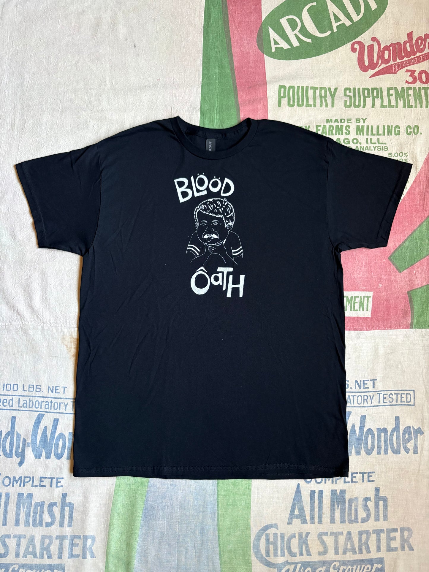 Blood Oath Official Hand Screened T shirt
