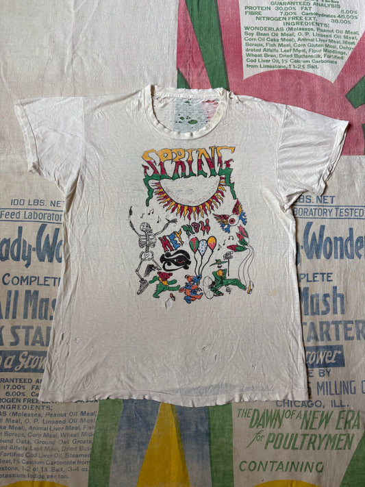 Vintage 80’s Grateful Dead Hand Drawn Bootleg T shirt size Large Lot Tee